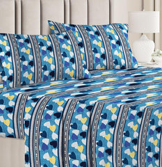Microfiber Double Bedsheet With 2 Matching Pillow Covers | 90 X 90 Inches, Multicolor - Lightweight & Breathable Double Bed Perfect For Daily Use, Gifting, Or Guest Bedrooms