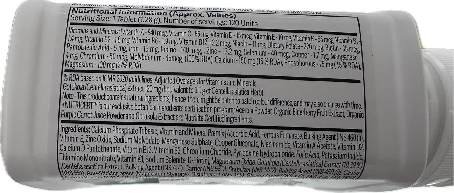 Divayo Naturals Daily Plus Multivitamins & Multiminerals With Gotukola , Limited Edition Pack | 150 Tablets 300gm 0.66lbs