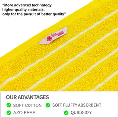 Casa Copenhagen Egyptian Cotton Exotic Hand Towel 400 Gsm (Es Butter Yellow)- 2 Pcs