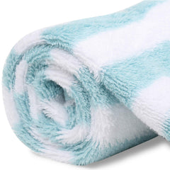 My Milestones 100% Cotton Hand Towel 400 Gsm | Ultra Soft Attractive Embroidery Appliques Cotton Soft, Absorbent Hand Towel Perfect For Face (Set Of 2)- Aqua/White