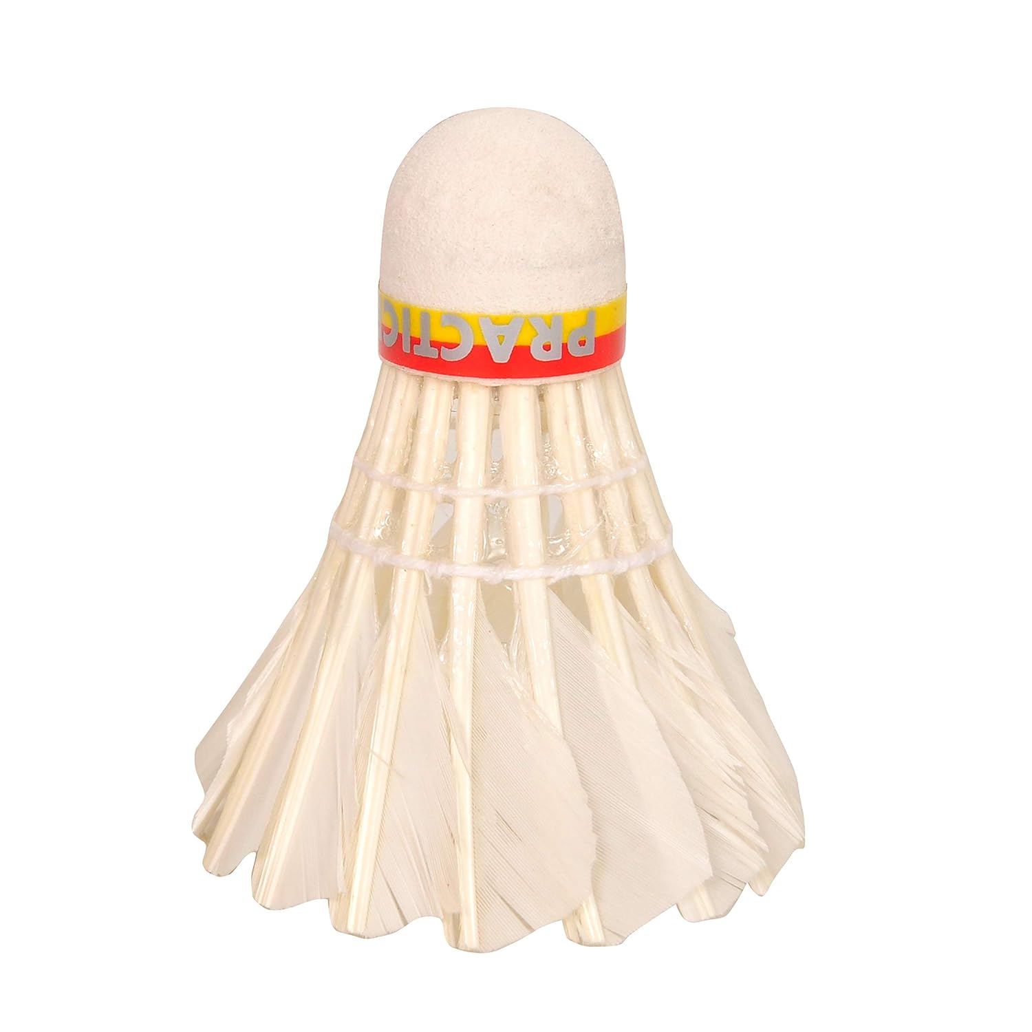 SVR Premium Feather Practice Badminton Shuttlecock , Used In High- Level Tournaments And Competitions | White , Pack Of 10