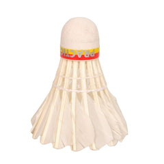 SVR Premium Feather Practice Badminton Shuttlecock , Used In High- Level Tournaments And Competitions | White , Pack Of 10