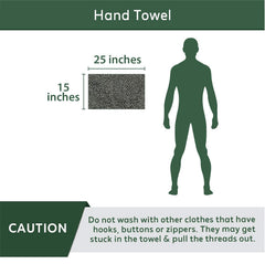 Heelium Bamboo Hand Towel 600 Gsm | Ultra Absorbent & Anti-Bacterial 3x Softer Than Cotton Towels Pack Of 3 - Iris, Blue & Grey