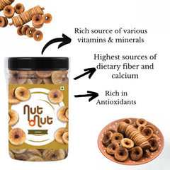 100% Natural Dried Afghani Anjeer Figs By Nut O Nut 1kg, (500gm, Pack Of 2) | Rich Source Of Fibre Calcium & Iron| Low In Calories & Fat Free| Non-gmo Dried Anjir Jar Pack | 35.2 Ounce