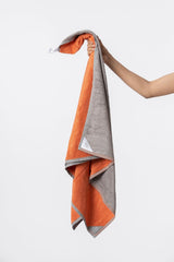 Doctor Towels World'S First Banana Terry Bath Towel 600 Gsm | Australian Formulated Antibacterial-Treated, Dual-Side For Face & Body, High Absorbent Bath Towel (Rustic Orange)