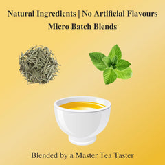 San-Cha Silver Needles Peppermint White Tea - 25gm, 0.8 Ounce | Environment Friendly, Reduces Stress - Low Caffeine, Richest In Antioxidants