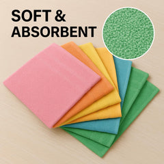 Weavers Villa Cotton Plain Soft Face/Hand Towel 900 Gsm (Multicolour) - Set Of 6