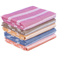 Comfort Weave Cotton Bath Towels 250 Gsm Multicolor (Set Of 5)