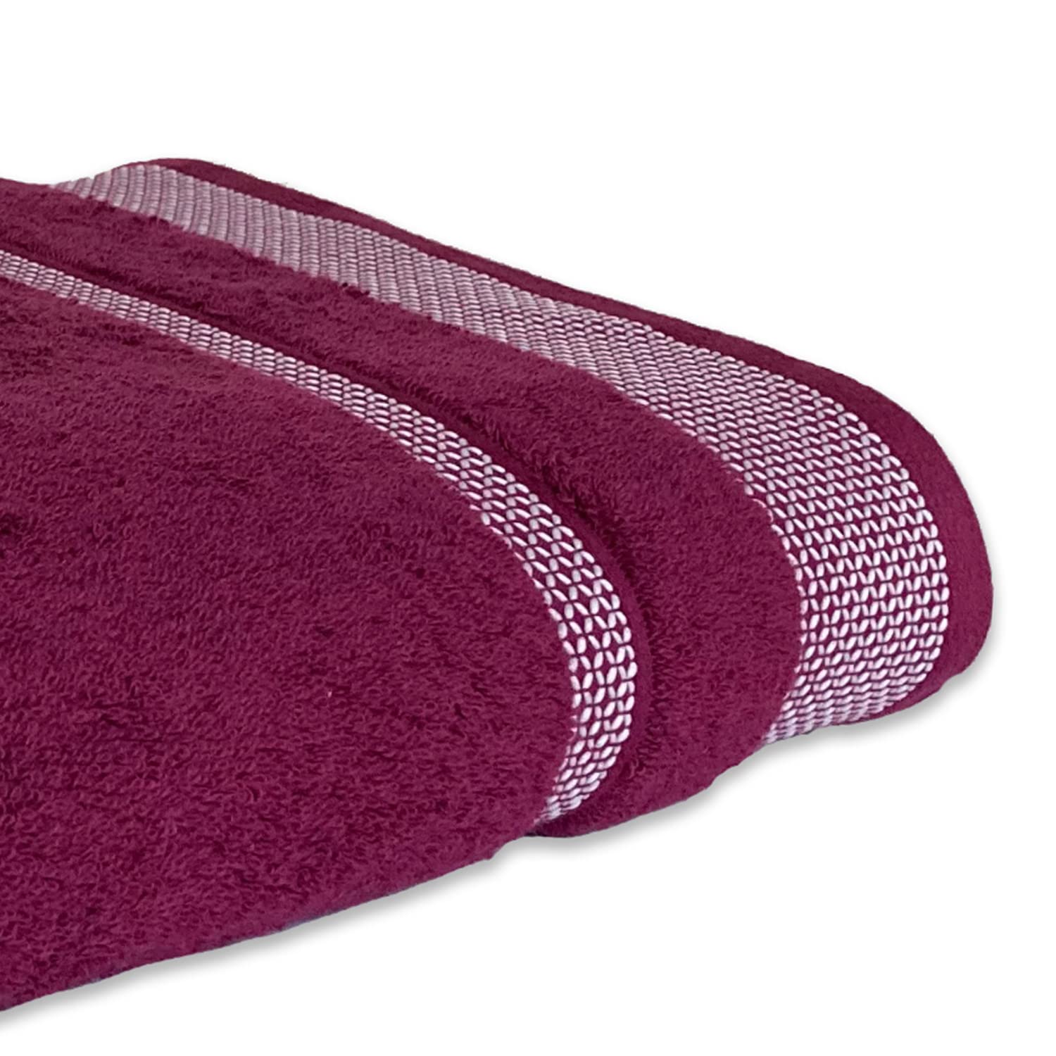 Spaces Hygro Cotton Bath Towel 600 Gsm | Blooms Softer When Washed Ultra Absorbency Dries You Quicker Bath Towel (Dark Violet)