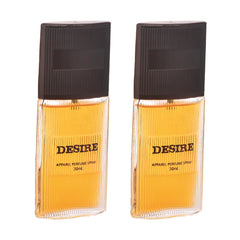 JD International Desire Unisex Perfume - Captivating  Pack Of 2 X 30ml, 1.02 Fl.oz Each Fragrance | Long Lasting Scent For All Day Elegance | Perfect Unisex Fragrance For Men And Women