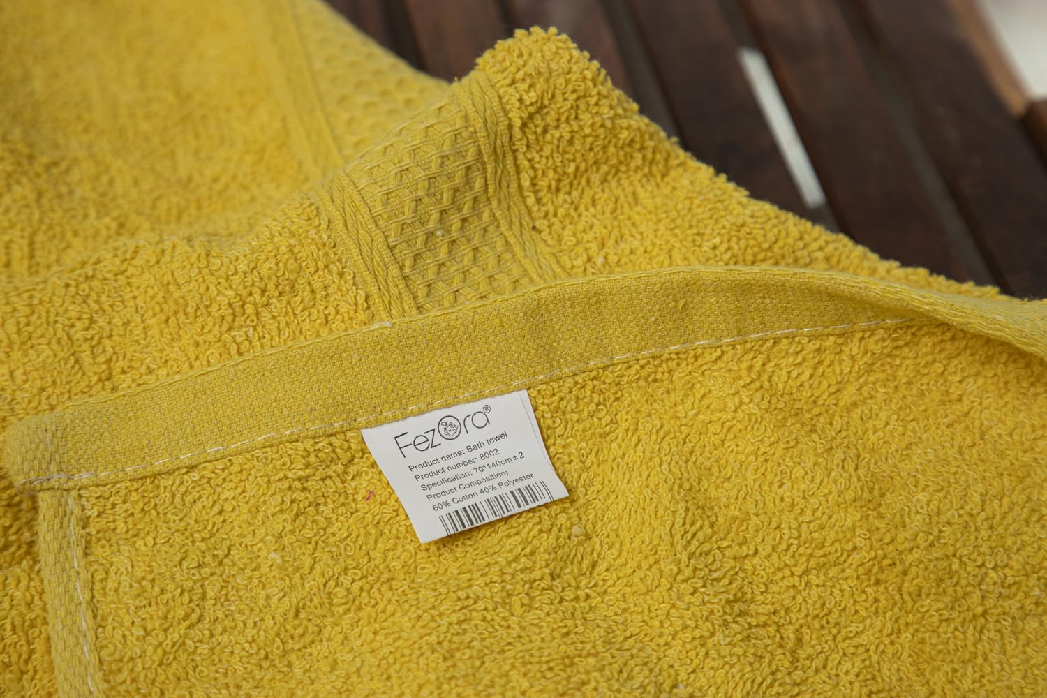 Fezora 100% Cotton Bath Towel 450 Gsm | Ultra Soft, Quick Dry, High Absorbency, Skin-Friendly Large Size Bath Towel (Yellow)