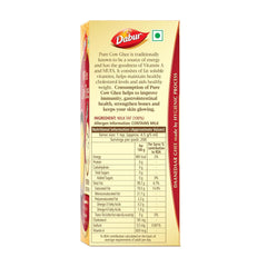 Pure Natural Cow Ghee By Dabur | Naturally Improves Digestion & Boosts Immunity Pure Desi Ghee | (1 Litr) 33.8 Ounce | Box Pack
