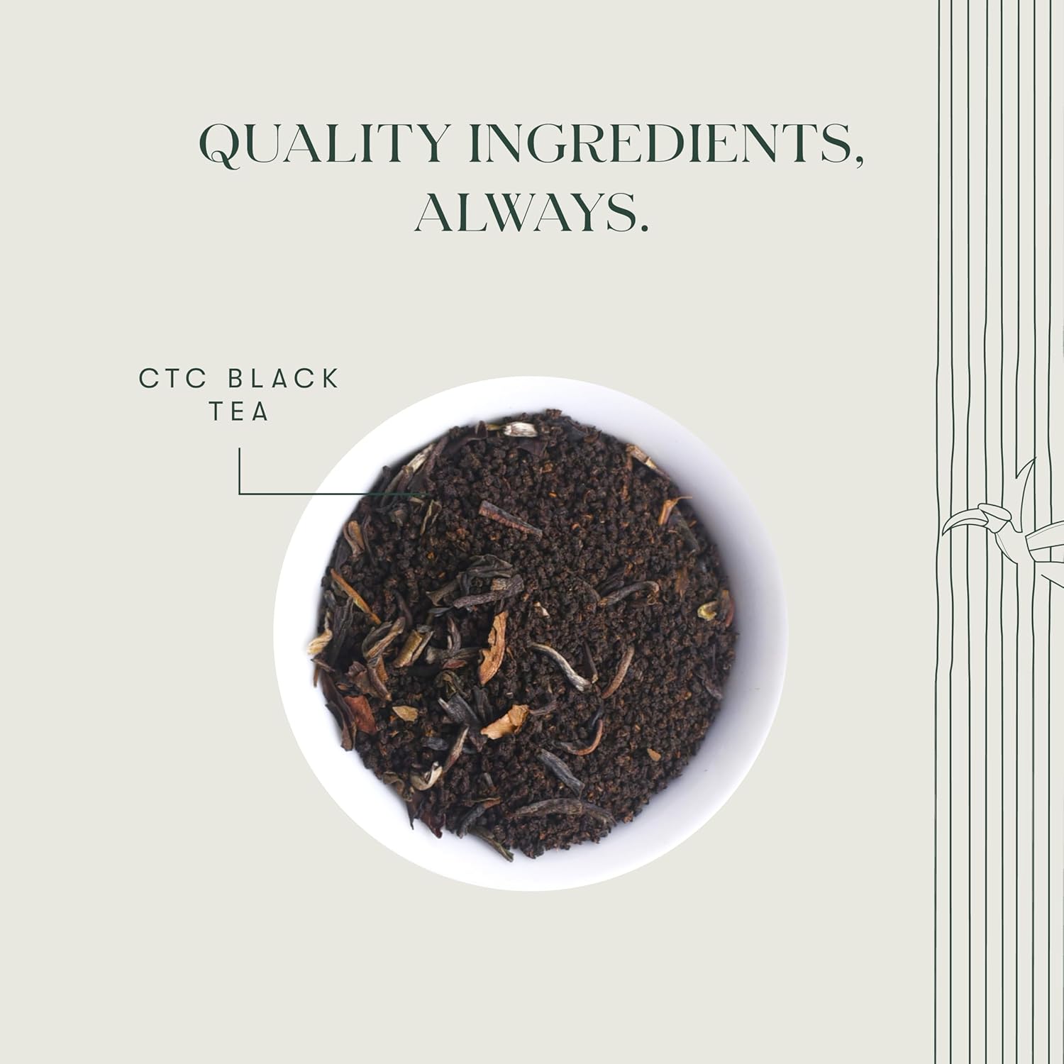 Luxmi Estates Assam Gold CTC Black Tea 100gm, 3.5 Ounce - Saffron, Cinnamon, Natural Cardamom Extract Loose Leaf Tea | Medium Caffeine Chai Patti - Organic Strong Tea