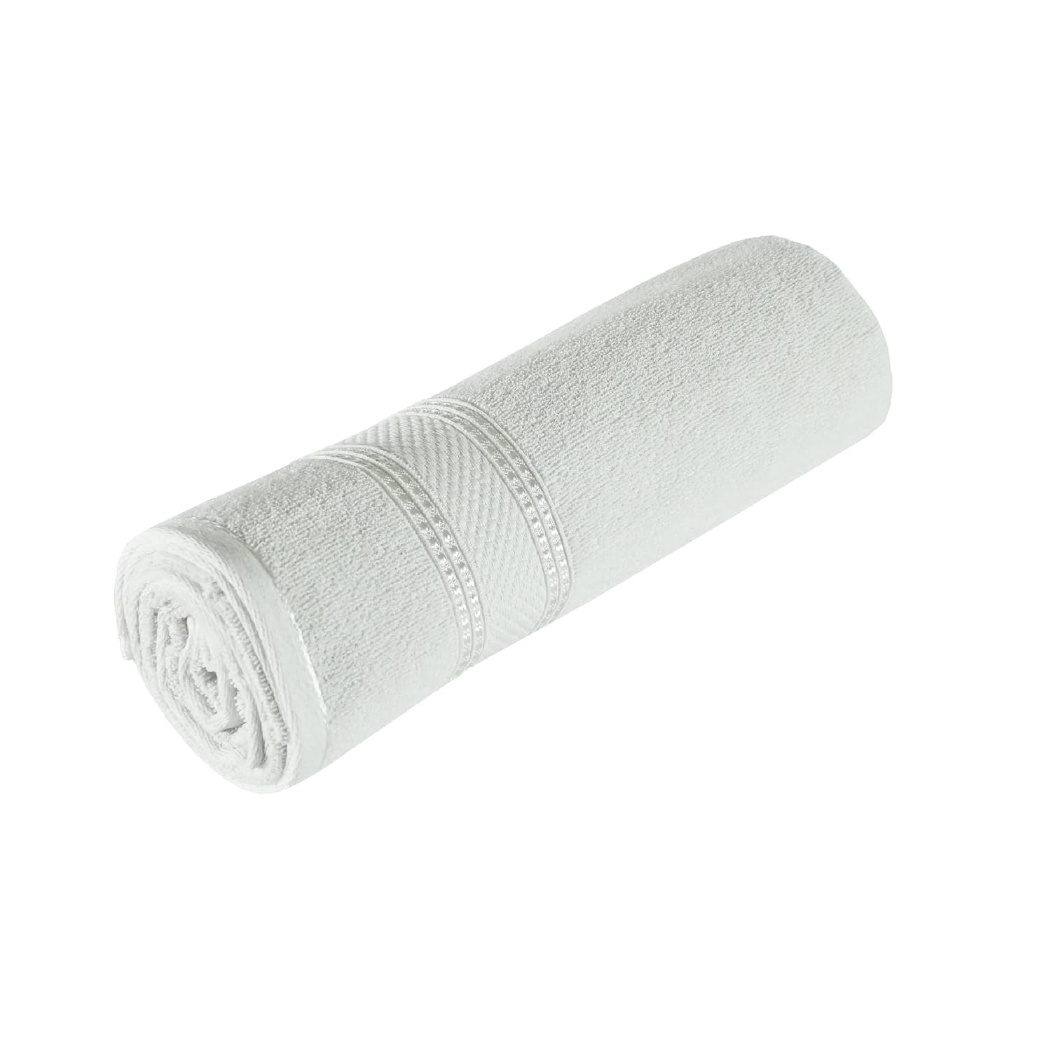 Ayus Cotton Bath Towel 500 Gsm | Super Absorbent Bath Towel For Men & Women Lightweight & Odour Free (White)