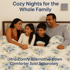 Double Bed Bedsheet With Pillow Covers – 90 X 100 Inches, White | Soft, Breathable, Wrinkle-Free & Skin-Friendly Microfiber Bedding Set