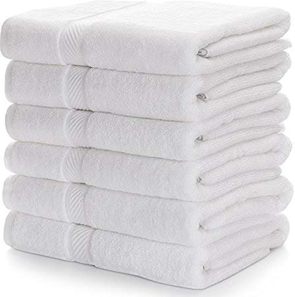 Fresh From Loom Cotton Hand Towel 1000 Gsm - Set Of 6 (White)