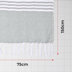 The Better Home Cotton Large Size Bath Towel 300 Gsm | Soft Towel For Men Women Anti-Odour High Absorbency Quick Dry Towel (Grey)