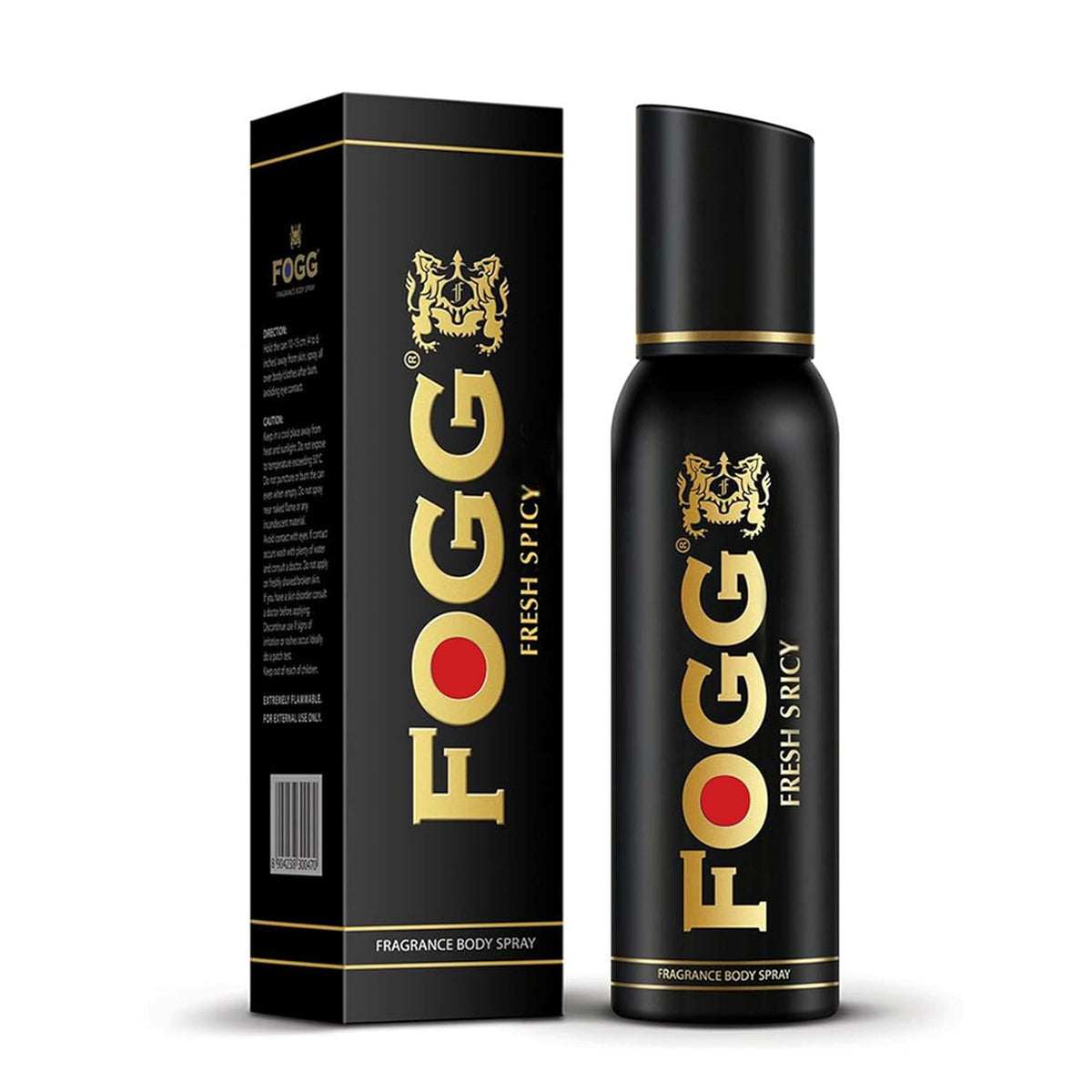 Fogg Fresh Deodorant Spicy Black Series For Men 120ml 4.0 Fl.oz. | Perfect For Travelling