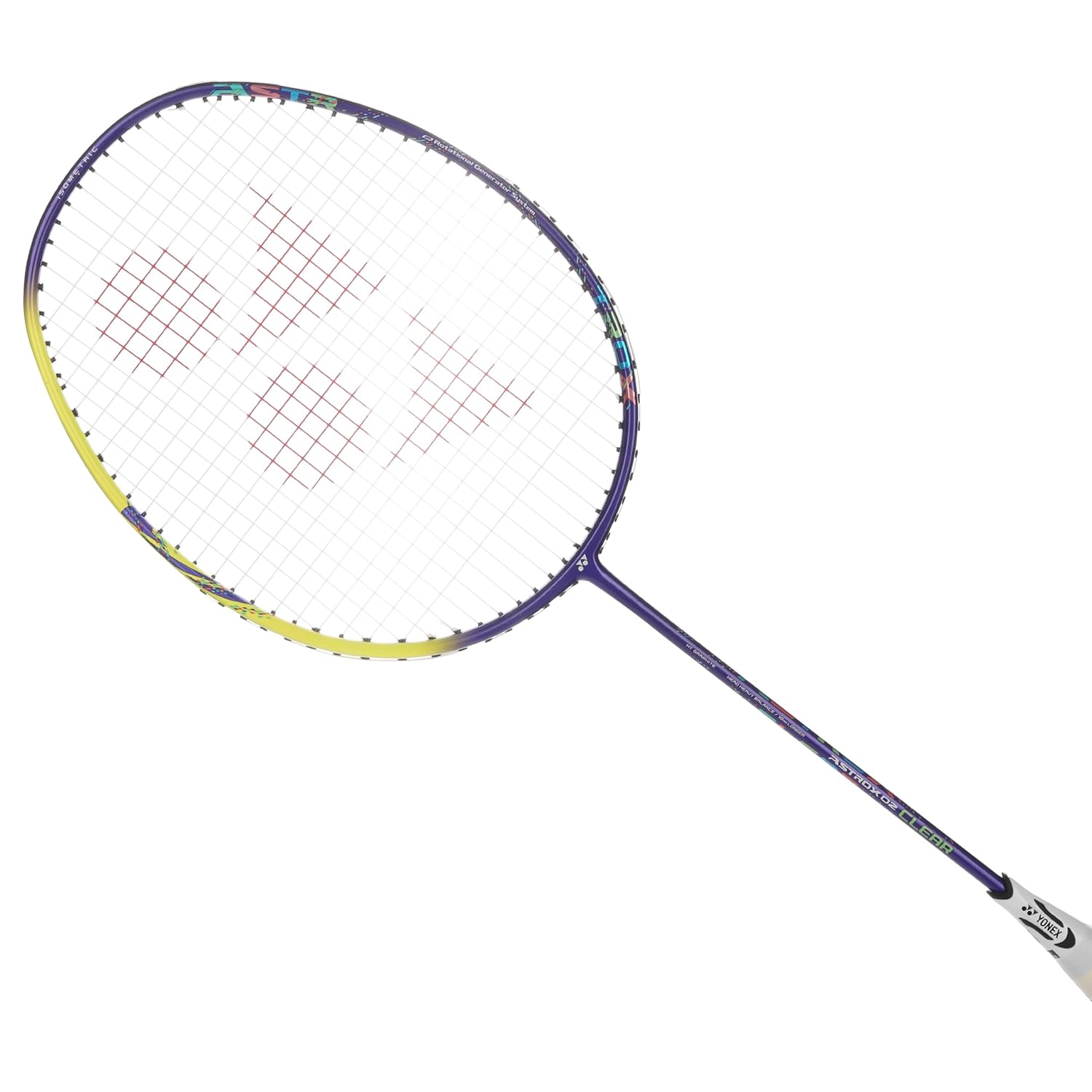 Yonex ASTROX 02 CLEAR Badminton Racquet G4 4U, Colour - Blue, Grip Size - 3 1/4 Inches, Material - Carbon Graphite