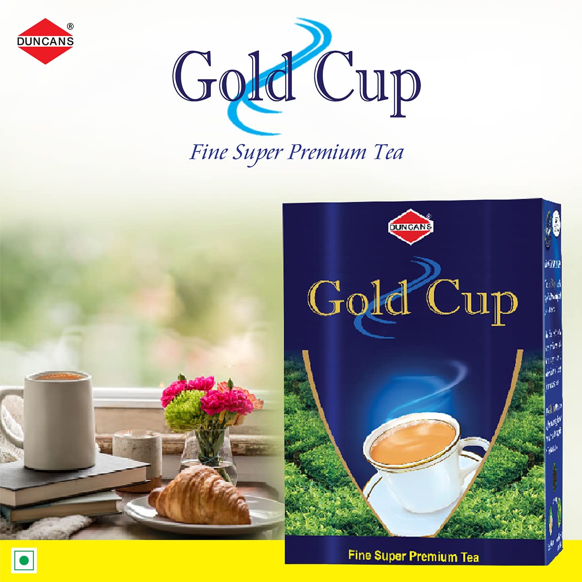 Duncans Fine Super Premium Gold Cup Tea - Pack Of 3 X 500gm, 17.6 Ounce Each | CTC Extra Strong Black Tea - Medium Caffeine Chai Patti