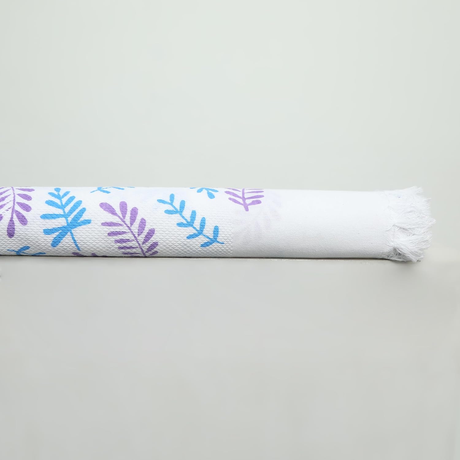 Suam Aruba Cotton Towel 400 Gsm | Quick Absorption For Beach, Pool, Travel, Spa & Yoga | Printed Cotton Towel - Standard Size | Lavender & Saffron (Pack Of 2)