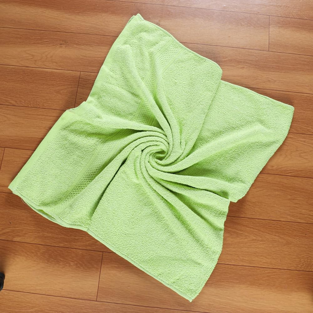 Fezora 100% Cotton Bath Towel 450 Gsm | Ultra Soft, Quick Dry, High Absorbency, Skin-Friendly Large Size Bath Towel (Parrot)