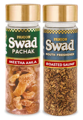 Panjon Swad Meetha Amla & Roasted Saunf Pachak Mouth Fresheners 350gm, (175gm *2 Bottles)