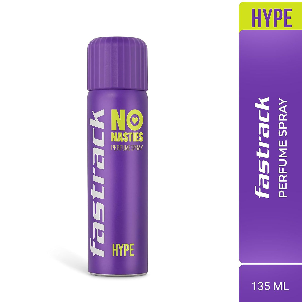 Fastrack No Nasties Hype Deodorant Perfume Spray 135ml 4.5 Fl.oz. Unisex Fragrance