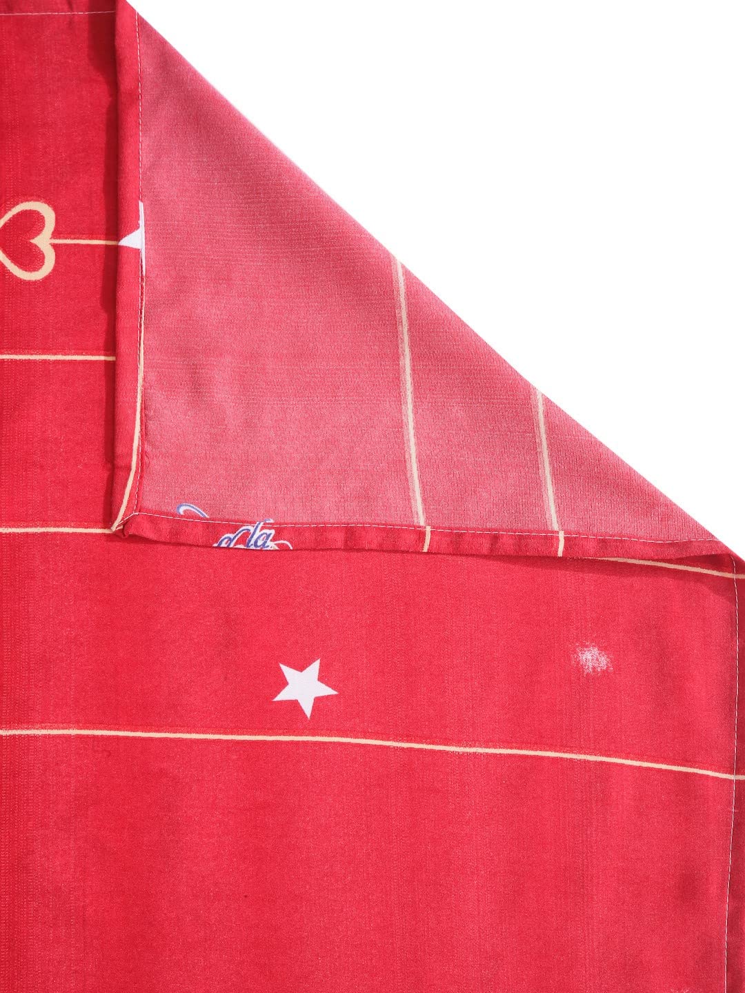 1 Double Bedsheet With 2 Pillow Covers - 85 X 86 inches, Red | Long-lasting Color Comfortable Fabric Bedsheet