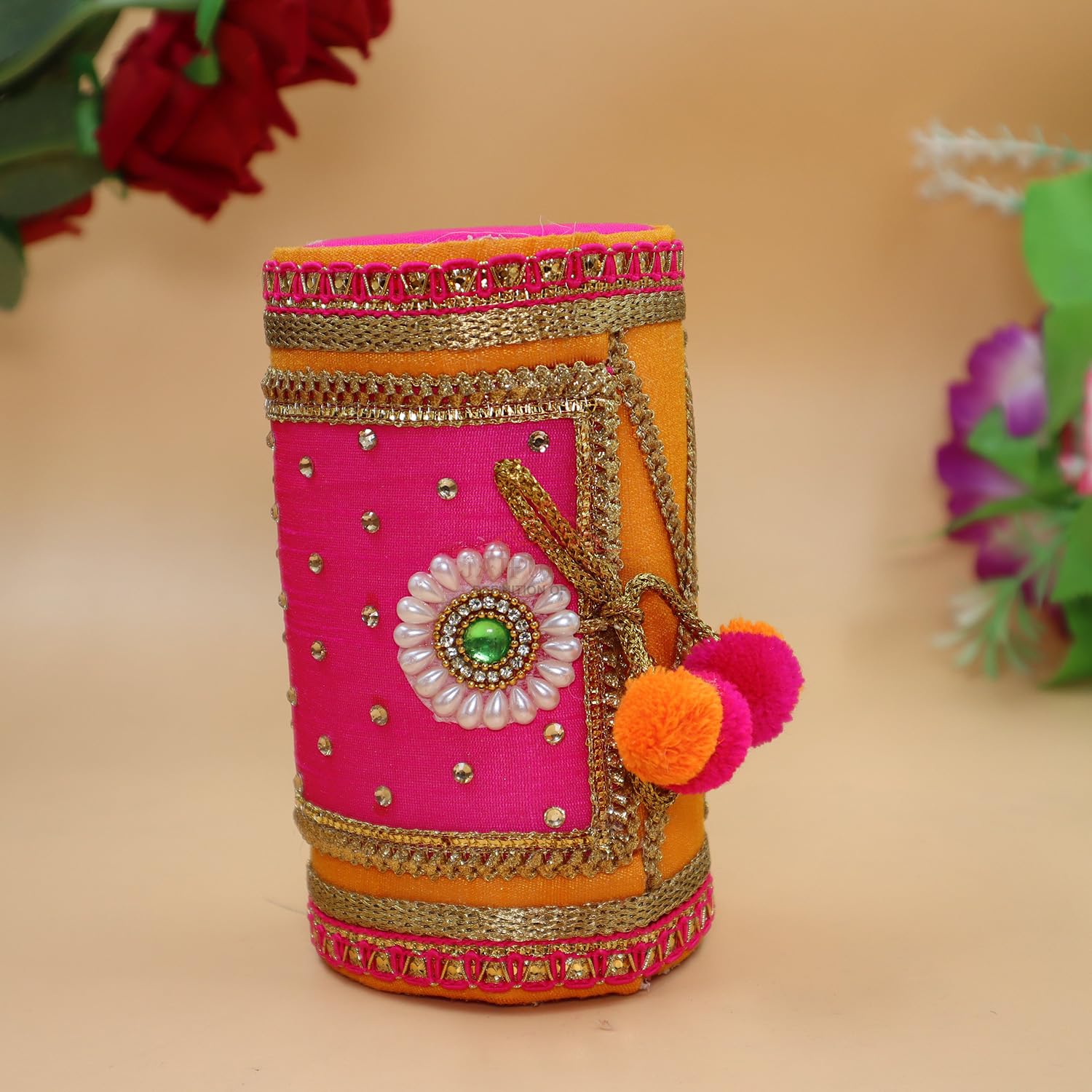 Wood Decorative Cash Box, Shagun Box, Gift Box, Jewellery Box, Bangel Box, Money Box Envelop Wedding Gift Color Pack Of 1, Colour - Multicolour