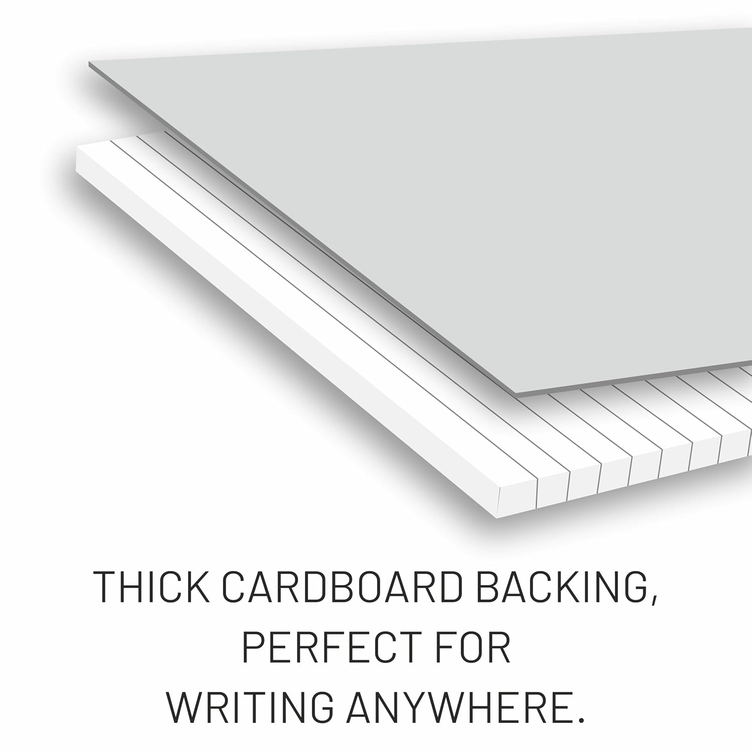 Lined Paper Wide Ruled 100 Sheets Notepads, Micro Perforated Notebook For Kids, Pack Of 1