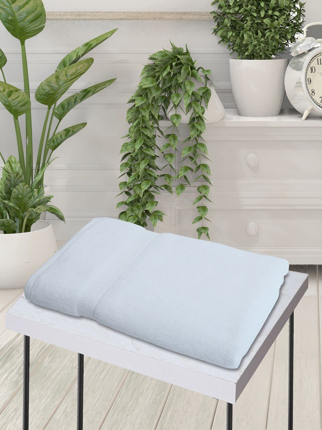 Bianca Ultra Soft Zero Twist 100% Cotton Bath Towel 500 Gsm | Super Absorbent, Fluffy Aerocore Organic Technology (White)