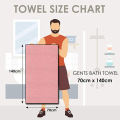 Story@Home 100% Cotton Large Size Bath Towels 900 Gsm | Perfect For Everyday Use (Blue) - Pack Of 2