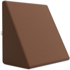 Wedge Pillows, Orthopedic Memory Foam Back Support For Bed, Brown, Medium Size - 18 L X 17.5 W X 11 H Inch | Wedge Cushion, For Acid Reflux, Snoring, Leg Elevation, Removable Cover