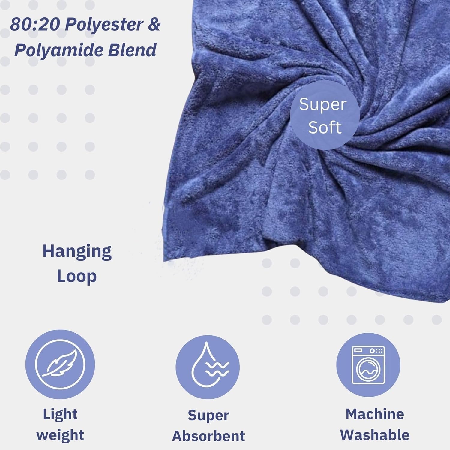 Showstopper Super Soft Microfiber Hand Towels 800 Gsm | Ultra Absorbent, Lint-Free, Scratch-Free, Quick-Dry, Gym & Workout Towels - Set Of 4 (Yellow & Blue)