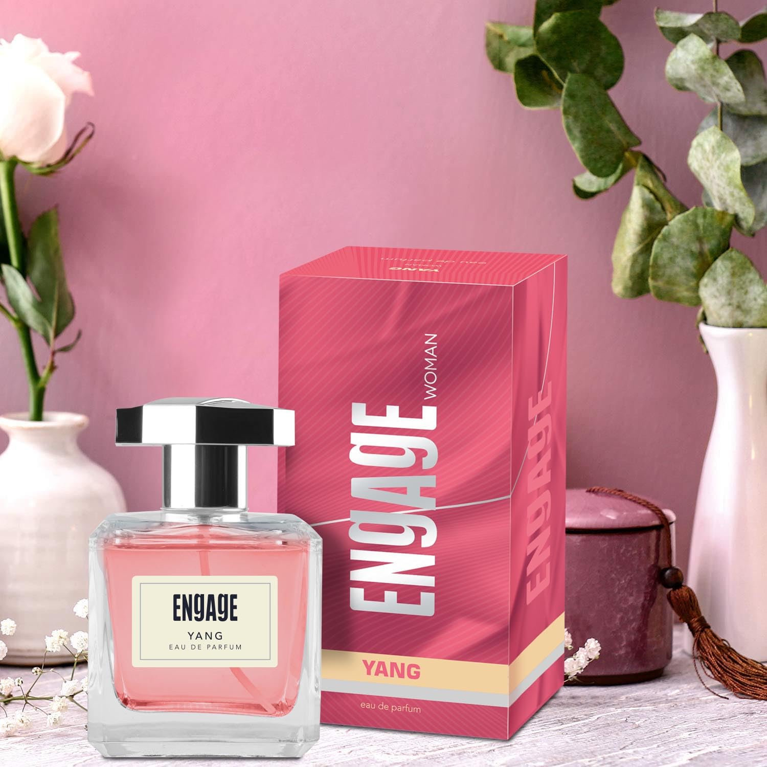 Engage Yang Eau De Parfum  | Floral & Fruity Fragrance , Skin Friendly Perfume Gift For Women, 90ml 3 Fl.oz.