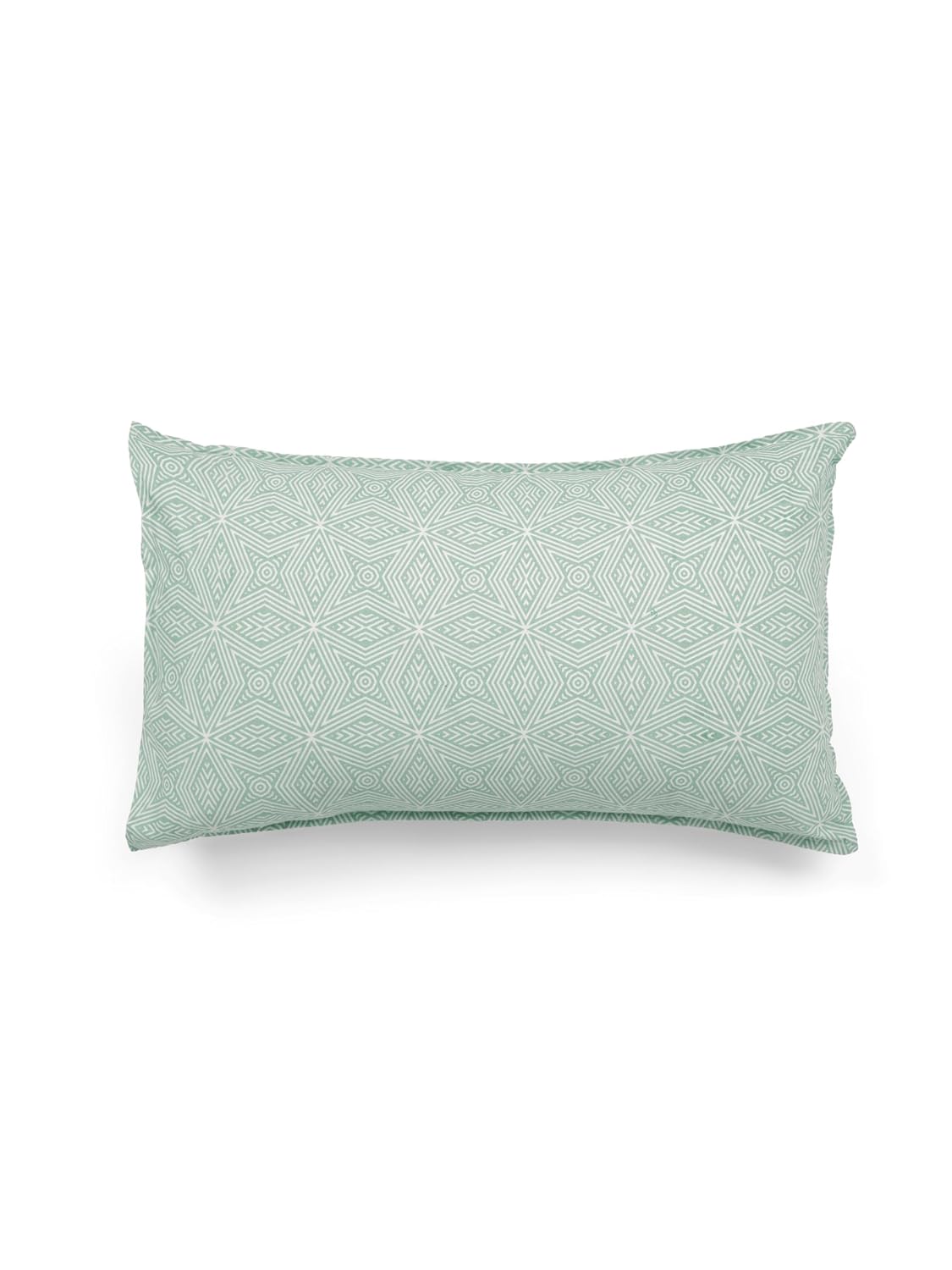 Handloom Printed Double Bedsheet For Queen Size With 2 Matching Pillow Cover | Size 90 X 100 Inches, Mint Green - Cotton Bedsheets For Double Bed | Soft & Smooth