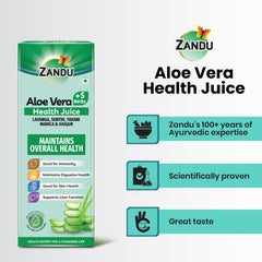 Zandu Aloe Vera Juice With 5 Added Herbs, Pure & Natural, Ayurvedic Immunity Booster, Good For Digestive Health, Skin Health, No Added Sugar, 1 L 2.2lbs