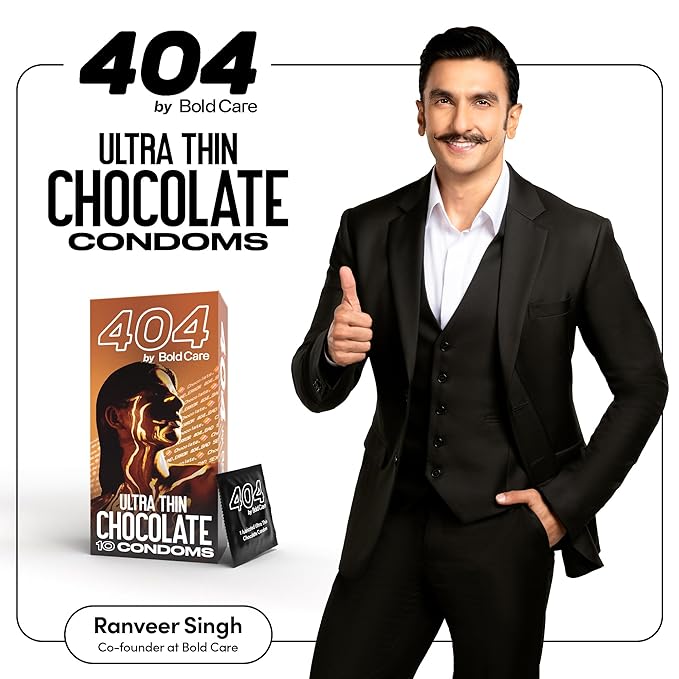 Bold Care 404 Super Ultra Thin Chocolate Flavored Condoms For Men | 60 Microns | 10 Units