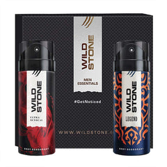 Wild Stone Legend & Ultra Sensual Deodorant Body Spray 300ml 10.1 Fl.oz. Pack Of 2 | Long Lasting Fragrance