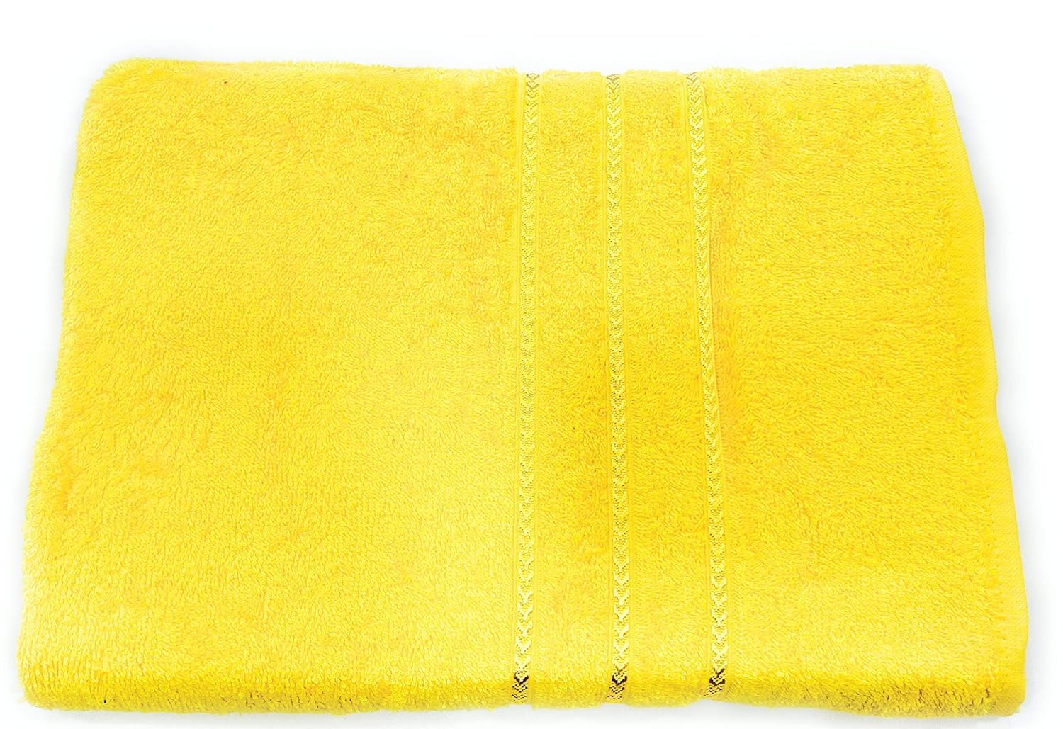 Prexa 100% Cotton Bath Towel 450 Gsm | Soft Bath Towel For Men & Women Ultra Absorbent Cotton Towel (Yellow)