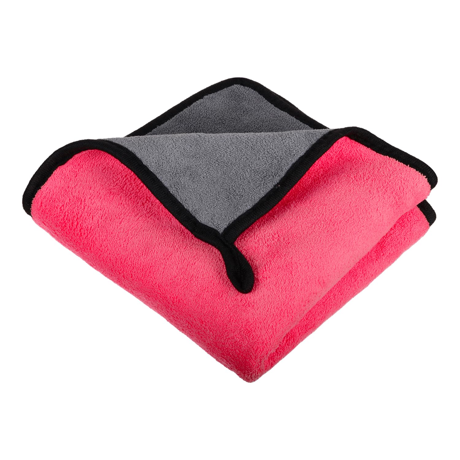 Kuber Industries Cleaning Towel 200 Gsm | Reusable Cleaning Cloths For Kitchen, Duster & Home Cleaning Towel Hanging Loop - Pack Of 1 (Pink)