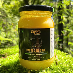Premium Himalayan Organic Badri Cow Ghee By Orang Utan | Naturally Nourishing & Moisturising Bilona Method Healthy Cow Ghee | (300ml) 10.1 Ounce | Jar Pack