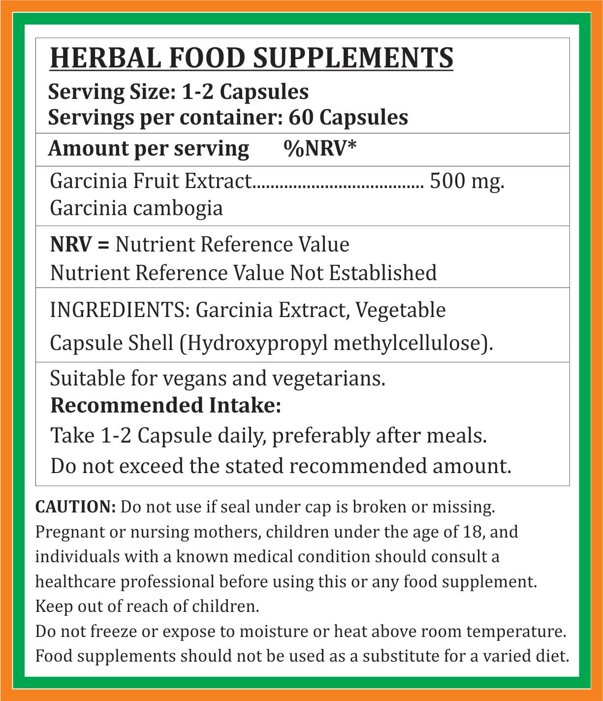 Satya Naturals Garcinia Cambogia Garcinia Extract Capsules, Highest Potency, 100% Herbal Product | 500mg 60 Veg Capsules 100gm 0.2lbs Each Pack Of 2