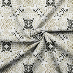 Single Bed Sheet With 1 Pillow Covers For Single - 60 X 90 Inches, Grey & White | Super Soft Premium Brushed Glace Cotton Bedsheet