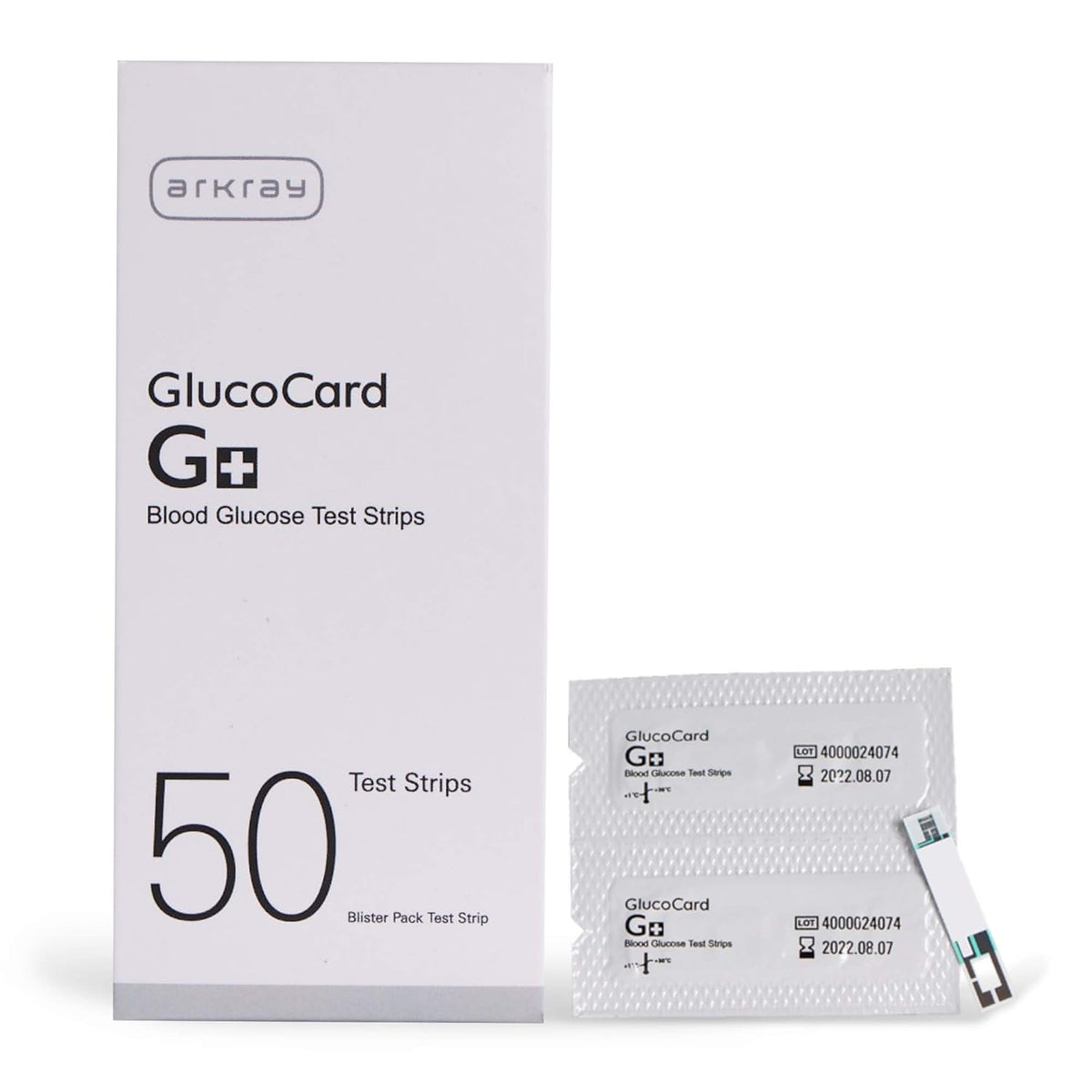 Arkray Glucocard G + Blood Glucose Test Strips | Individually Packed | Pack of 50