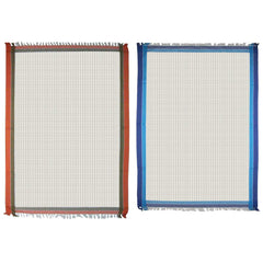 Athom Trendz Living Light Weight Cotton Premium Waffle Border Bath Towel 480 Gsm | Pack Of 2
