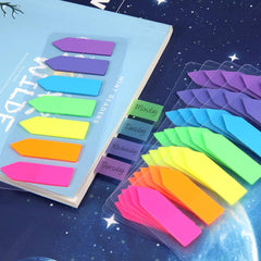 980 Pcs Sticky Notes Flags, 7 Color Index Tabs Index Flag Bright Colors Page Index Stickers