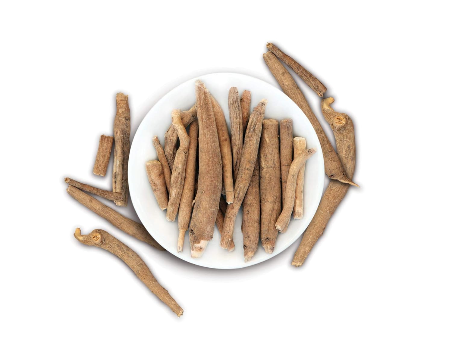 A D Food & Herbs Organic Dried Ashwagandha Roots Withania Somnifera, Indian Ginseng Roots | 50gm 0.1lbs