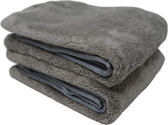 Auto Hub Heavy Microfiber Cloth For Car Cleaning & Detailing, Double Sided, Extra Thick Plush Microfiber Towel Lint-Free 600 Gsm | Pack Of 2 (Grey)